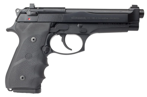 Beretta USA J92F700 92FS Brigadier 9mm Luger 10+1 4.90" Steel Barrel, Black Stainless Steel Serrated Slide, Black Aluminum Frame, Black Stippled Rubber Grip                                            