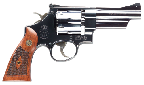 Smith & Wesson 150339 Model 27 Classic 357 Mag Or 38 S&W Spl +P Blued Carbon Steel 4" Barrel, 6rd  Cylinder & N-Frame, Checkered Square Butt Walnut Grip                                                