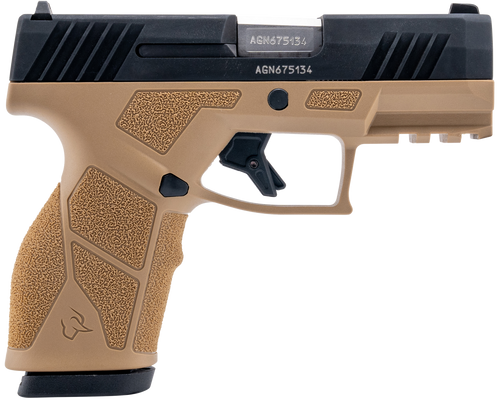 Taurus 1-GX2931T-10 GX2  9mm Luger 10+1 3.37" Matte Stainless Steel Barrel, Matte Black Serrated Stainless Steel Slide, Tan Polymer Frame w/Picatinny Rail, Polymer Grip                                