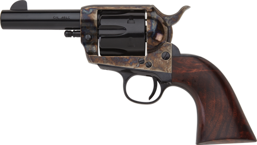 Pietta HF45CHS312NM 1873 Great Western II Sheriff 45 Colt (Long Colt) 6rd 3.50" Blued Steel Barrel & Cylinder, Color Case Hardened Steel Frame, Walnut Grip, Exposed Hammer                             