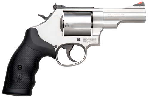 Smith & Wesson 10064 Model 69 Combat Magnum 44 Rem Mag Stainless Steel 2.75" Barrel, 5rd Cylinder & L-Frame, Full Length Extractor Rod, Internal Lock                                                   