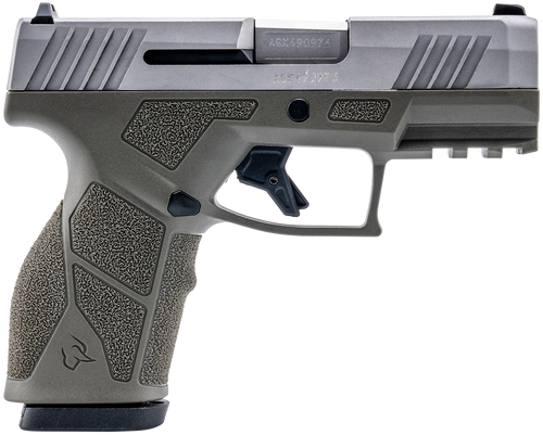 Taurus 1-GX2939O GX2  9mm Luger 13+1 3.37" Matte Stainless Steel Barrel, Matte Serrated Stainless Steel Slide, OD Green Polymer Frame w/Picatinny Rail, Polymer Grip                                    