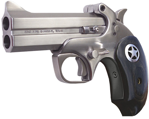 Bond Arms BARII Ranger II Original 45Colt/410 Gauge 2rd Shot 4.25" Ext. Black Ash w/ Integrated Star Grips Right Hand                                                                                   
