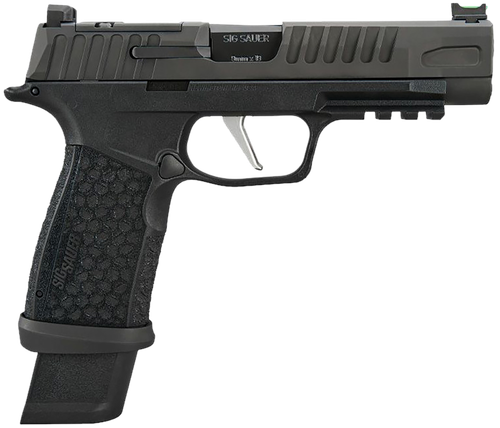 Sig Sauer 365XF9BFO P365 Fuse Compact Frame 9mm Luger 17+1/21+1 4.30" Black Carbon Steel Barrel, Black Nitron Optic Ready/Serrated Stainless Steel & Frame w/Beavertail & Picatinny Rail, Black LXG Grip