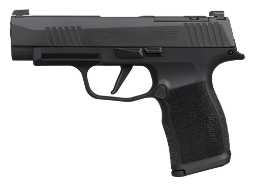 Sig Sauer 365XL9BXR3P15 P365XL  Micro-Compact 9mm Luger 15+1 3.70" Black Barrel, Black Nitron Stainless Steel Optic Ready/Serrated Slide, Black Stainless Steel Frame w/Accessory Rail, Black X Polymer 