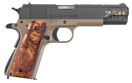 AUTO 1911BKOC15  ARMY 45ACP    5  7R 2TN/WD GRIPS