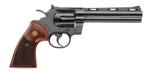 Pietta PFI357BT6CW Blacktooth 357 Mag 6 Shot 6" Blued Vent Rib Barrel, Blued Cylinder & Frame, Checkered Walnut Grip, Exposed Hammer                                                                    