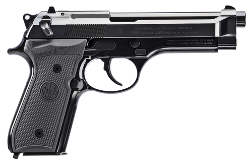 Beretta USA J92SB15 92SB Repro 50th Anniversary 9mm Luger 15+1 4.90" Blued Barrel, Polished Blued Engraved/Serrated Slide, Polished Anodized Aluminum Frame w/Beavertail, Black G10 Grip                