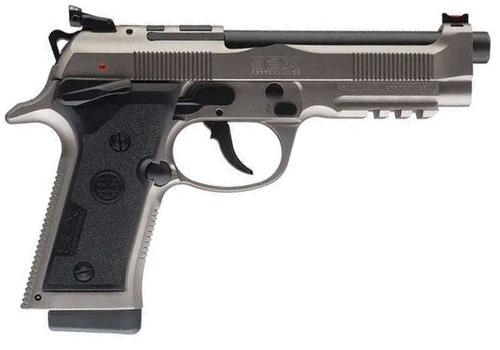 Beretta USA J92XPCO21 92X PCO Full Size Frame 9mm Luger 15+1 4.90" Black Barrel, Gray Nistan Optic Ready/Serrated Steel Slide & Frame w/Beavertail & Picatinny Rail                                     
