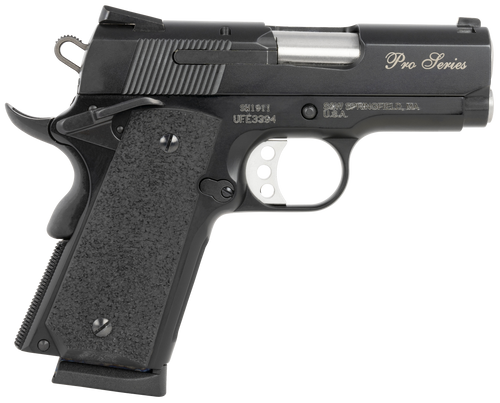 Smith & Wesson 178020 PC 1911 Pro Sub-Compact Frame 45 ACP 7+1, 3" Stainless Steel Barrel, Black Serrated Carbon Steel Slide, Black Aluminum Frame w/Beavertail, Black Stippled Grip                    