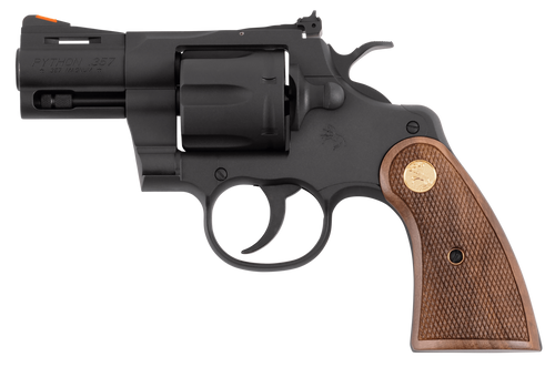 Colt Mfg PYTHONBM2WTS Python  357 Mag 38 Special 6 Shot 2.50" Matte Blued Carbon Steel Barrel, Cylinder & Frame, Exposed Hammer                                                                         