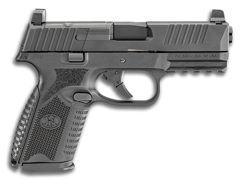 FN 66100588 509M MRD Mid-Size 9mm Luger 10+1 4" Black Recessed Crown Barrel, Matte Black Optic Ready/Serrated Stainless Steel Slide, Matte Black Polymer Frame w/Picatinny Rail, Ambidextrous           