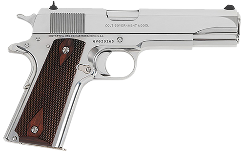Colt Mfg O1911CBS 1911 Government 45 ACP 8+1 5" Stainless Steel Barrel, Bright Stainless Serrated Slide, Bright Stainless Steel Frame w/Beavertail                                                      