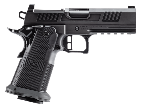 Alpha Foxtrot AA39X4CID-XDBK13 AF1911 Romulus 45 ACP 13+1 4.25" Black DLC Stainless Steel Bull Barrel, Optic Ready/Serrated Slide & Frame w/Beavertail & Picatinny Rail, RMR/RMSc Footprint             