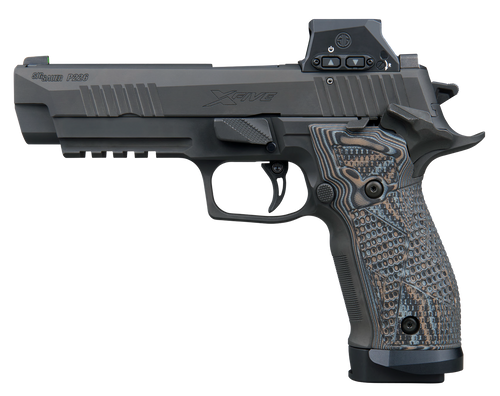 Sig Sauer 226X59XTMSAORXSL P226 XFive Extreme 9mm Luger 20+1 5" Bull Barrel, Black Nitron Stainless Steel Serrated w/Optic Slide, Black Nitron Stainless Steel Frame w/Beavertail & Picatinny Rail, Cust