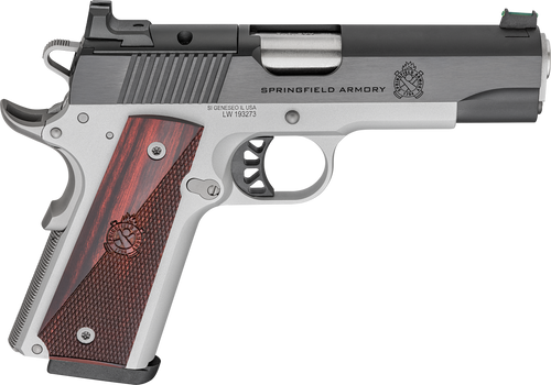 Springfield Armory PX9117LAOS 1911 Ronin 9mm 9+1 4.25" Stainless Steel Barrel Optic Ready Blued Slide Crossed Cannons Checkered Grip                                                                    