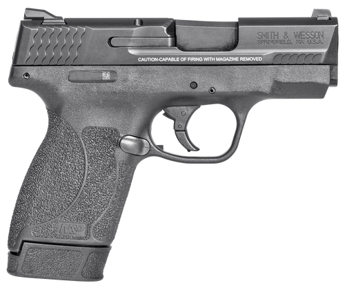Smith & Wesson 14659 M&P M2.0  Shield Compact Slim Frame .45 ACP 7+1 3.30" Black Armornite Barrel, Black Armornite Stainless Steel Serrated Slide, Black Polymer Frame & Textured Grip, No Manual Safety