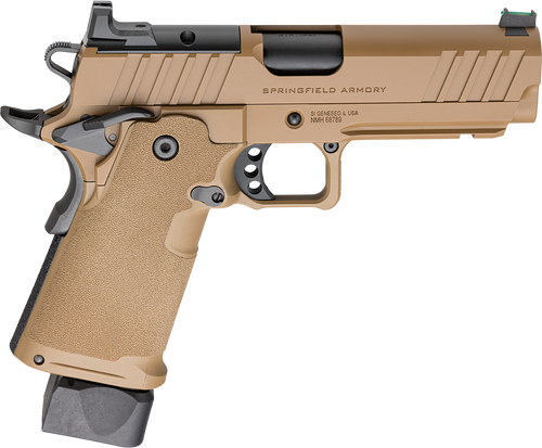 Springfield Armory PH9117AOSCB 1911 DS Prodigy 9mm 20+1 17+1 4.25" Coyote Brown Cerakote Optic Ready Carbon Steel Slide Polymer Grip                                                                    