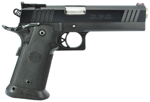 TriStar 85675 SPS Pantera 1911 Full Size Frame 9mm Luger 18+1 5" Stainless Steel Barrel, Black Chrome Serrated Steel Slide, Black Steel Frame w/Beavertail, Black Polymer Grip, Right Hand              