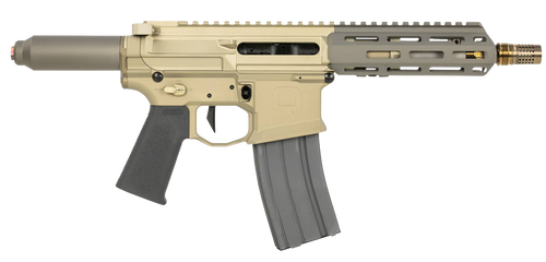 Q LLC HB55610INPISTOLNB Honey Badger  223 Rem/5.56 NATO 10" Black Threaded Barrel, M-LOK Handguard, Black Anodized Aluminum Picatinny Rail Receiver, No Brace                                           