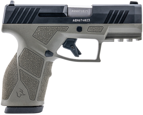Taurus 1-GX2931O-10 GX2  9mm Luger 10+1 3.37" Matte Stainless Steel Barrel, Matte Black Serrated Stainless Steel Slide, OD Green Polymer Frame w/Picatinny Rail, Polymer Grip                           