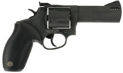 Taurus 2-440041TKR Tracker 44 Medium 44 Rem Mag 5 Shot 4" Matte Black Oxide Ported Barrel, Cylinder & Frame, Black Ribber Grip, Transfer Bar Safety, Exposed Hammer                                     