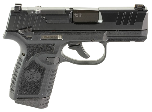 FN 66101418 Reflex MRD 9mm Luger 15+1 11+1 3.30" Micro-Compact Frame Black PVD Optic Ready/Serrated Steel Slide w/Picatinny Rail Stippled Grip Ambidextrous                                             