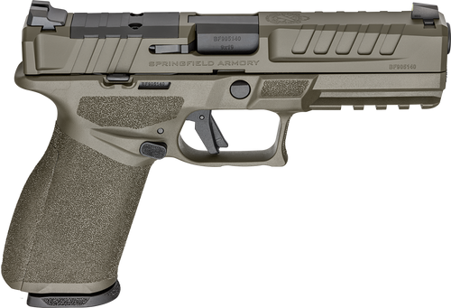 Springfield Armory EC9459GU Echelon  Full Size 9mm Luger 20+1 4.50" Black Melonite Steel Barrel, OD Green Cerakote Optic Ready/Serrated Steel Slide & Polymer Frame w/Picatinny Rail, Textured Grip     