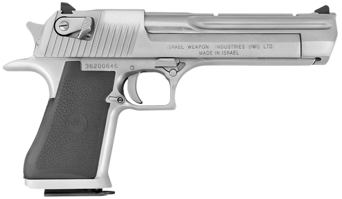 Magnum Research DE44CABC Desert Eagle Mark XIX *CA Compliant 44 Rem Mag 6" 8+1 Brushed Chrome Carbon Steel Frame & Cylinder Black Polymer Grip                                                          