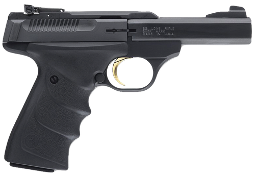 Browning 051408490 Buck Mark Standard Micro *CA Compliant 22 LR 10+1 4" Slab Side Barrel, Matte Black Serrated Steel Slide & Aluminum Frame, Black Overmolded Grips                                     