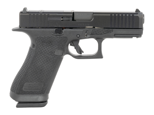 Glock U64550201 G45 Gen6 Crossover Frame 9mm Luger 10+1 4.02" Black GMB Barrel, Black nDLC Steel Optic Ready/Serrated Slide, Black Polymer Frame w/Accessory Rail, Interchangeable Backstrap Grip, Ambid