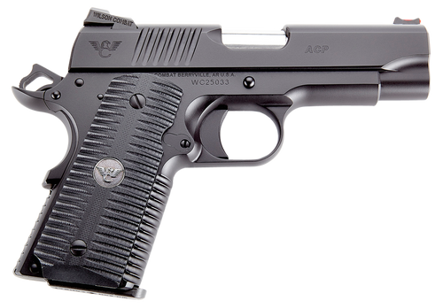 Wilson Combat ACPCP45 ACP Compact SAO 45 ACP 4" 7+1 Black Armor-Tuff Carbon Steel Black G10 Eagle Claw Grip                                                                                             