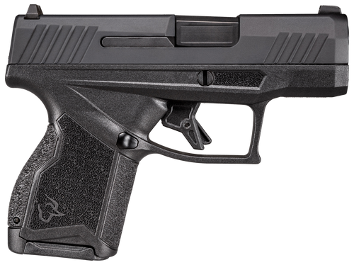Taurus 1-GX4M931-10CK7 GX4  9mm Luger 10+1 3.06" Satin Black DLC Steel Barrel, Black Nitride Serrated Slide, Black Polymer Frame w/ Interchangeable Backstrap Grips Includes B&W US Flag Holster        