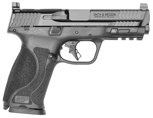 Smith & Wesson 13564 M&P M2.0  Full Size 9mm Luger 17+1, 4.25" Black Armornite Stainless Steel Barrel & Optic Ready/Serrated Slide, Matte Black Polymer Frame w/Picatinny Rail                          
