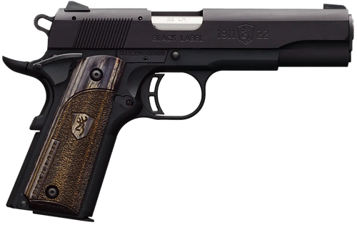 Browning 051814490 1911 Black Label Full Size Frame 22 LR 10+1, 4.25" Stainless Steel Barrel, Matte Black Serrated Slide & Polymer Frame w/Beavertail, Right Hand                                       