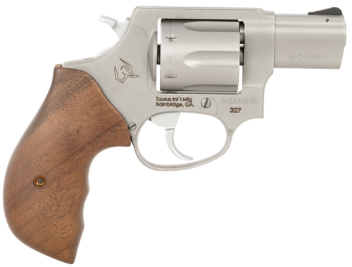 Taurus 2-32729-TW 327  Small Frame 327 Federal Mag 6rd 2" Matte Stainless Steel Barrel, Cylinder & Frame, Walnut Grip, Hammer Safety                                                                    