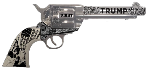 Traditions SAT73132FT 1873  45 Long Colt 6rd 5.50" Nickel White PVC Grip                                                                                                                                