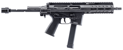 B&T Firearms 500003TBG SPC9  9mm Luger 33+1 9.10", Black, Tele Brace Adapter, Polymer Grip (Glock Mag Compatible)                                                                                       