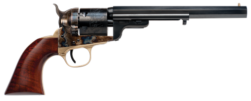 Cimarron CA925 1851 Richards-Mason 38 Special 6 Shot, 7.50" Blued Octagon Barrel & Cylinder, Color Case Hardened Steel Frame, Brass Bead Front Sight, Walnut Grip                                       