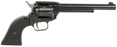 Heritage Mfg RR22B6PGHOL Rough Rider  22 LR 6 Shot, 6.50" Black Oxide Steel Barrel, Black Oxide Zinc Alloy Frame, Black Oxide Cylinder, Black Polymer Grip, Exposed Hammer                              