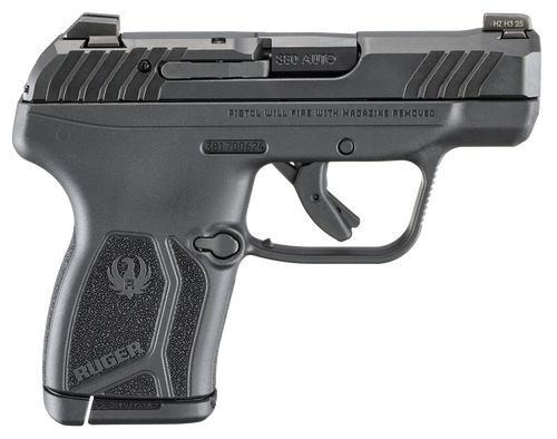 Ruger 13765 LCP Max  Compact Frame 380 ACP 10+1 2.80" Black Oxide Alloy Steel Barrel, Black Nitride Alloy Steel Serrated Slide, Black Polymer Frame, Textured Grip, No Manual Safety                    