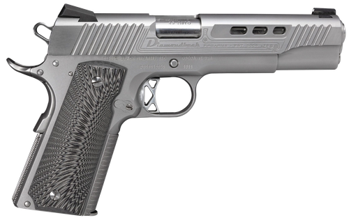 Diamondback DB1911SS 1911 Limited Edition 45 ACP 8+1 5" Stainless Match Grade Barrel, Ported/Serrated Stainless Steel Slide & Frame w/Beavertail, Black G10 Grip                                        