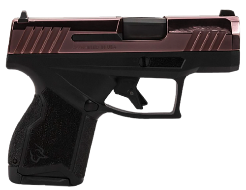 Taurus 1-GX4M931-10RG GX4  Micro-Compact Frame 9mm Luger 10+1 3.06" Satin Black DLC Stainless Steel Barrel, Rose Gold PVD Serrated Alloy Steel Slide, Matte Black Stainless Steel Frame, Textured Grip  