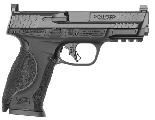 Smith & Wesson 14792 M&P9 M2.0 Metal Full Size 9mm Luger 17+1 4.25" Black Armornite Stainless Steel Barrel & Optic Cut/Serrated Slide, Black Anodized Aluminum Frame w/Picatinny Rail, Interchangeable P