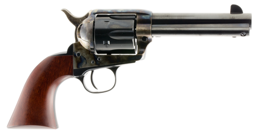 Taylors & Company 550887 1873 Cattleman Uberti 45 Colt (Long Colt) 6 Shot 4.75" Blued Round Barrel & Cylinder, Color Case Hardened Steel Frame, Walnut Navy Style Grip, Exposed Hammer                  