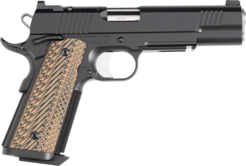 Dan Wesson 01794 Specialist  Full Size Frame 10mm Auto 8+1 5" Stainless Match Grade Barrel, Black Duty Optics Ready/Serrated Steel Slide, Black Duty Steel Frame w/Picatinny Rail, Black/Brown G10 Grip 