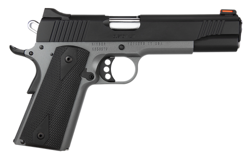 Kimber Mfg.,inc 3700693CA Custom LW Shadow Ghost (MA) 45 ACP 8+1 5" KimPro Black Stainless Steel Slide Double-Diamond Checkered Rubber Grip                                                             