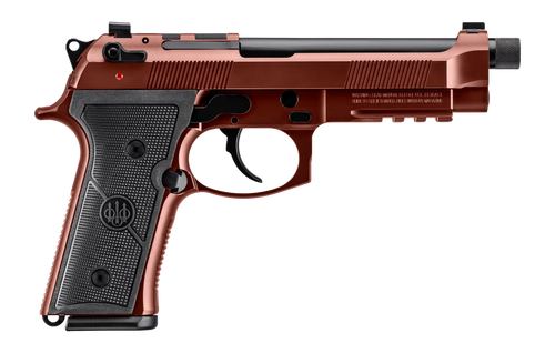 Beretta USA JS92M9A4GCLA15 M9A4 Overlanding Full Size Frame 9mm Luger 15+1 5.10" Black Threaded Barrel, Clay Cerakote Steel Optic Ready/Serrated Slide, Clay Cerakote Aluminum Frame w/Beavertail & Pica