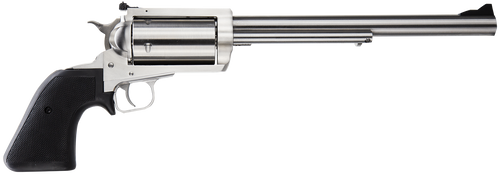 Magnum Research BFR4570 BFR Long Cylinder Large Frame 45-70 Gov 5 Shot, 10" Brushed Stainless Steel Barrel, Cylinder & Frame, Black Rubber Grip, Exposed Hammer                                         