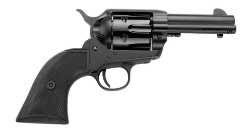 Pietta PFI22ALLOYAS312CB Alloy 22 LR 10 Shot 3.50" Matte Black Alloy Steel Barrel & Frame, Black Checkered Grip                                                                                         